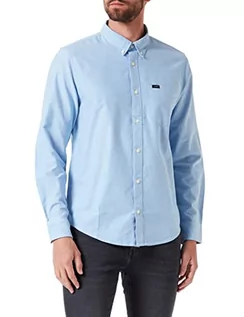 Koszule męskie - Lee Męska koszula biznesowa Button Down, Prep Blue, XL - grafika 1