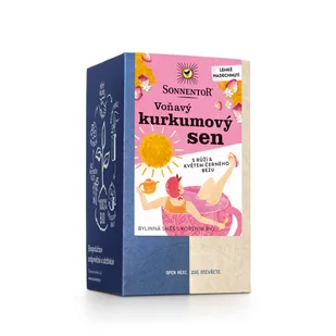 Sonnentor - Zapachowy Sen Kurkumy, herbata w torebkach, ekologiczna, 18 szt. - Herbata - miniaturka - grafika 1