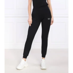 EA7 Spodnie dresowe | Slim Fit - Dresy damskie - miniaturka - grafika 1