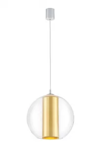 Kaspa LAMPA wisząca MERIDA L 10398105 szklana OPRAWA Abażurowa ZWIS IP20 kula ba - Lampy sufitowe - miniaturka - grafika 1