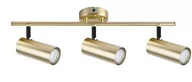 Lampy sufitowe - Candellux Lighting złote reflektorki na sufit z regulacją ustawienia COLLY 93-01733 złota lampa sufitowa spoty GU10 led ruchome tubki 93-01733 - miniaturka - grafika 1