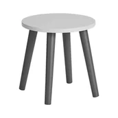 Krzesełka i taborety dla dzieci - Done By Deer Stołek dziecięcy szary 60695 - miniaturka - grafika 1