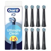Końcówki do szczoteczek elektrycznych - Głowice wymienne Oral-B iO Ultimate Clean Black XXL Pack (8 ks - miniaturka - grafika 1