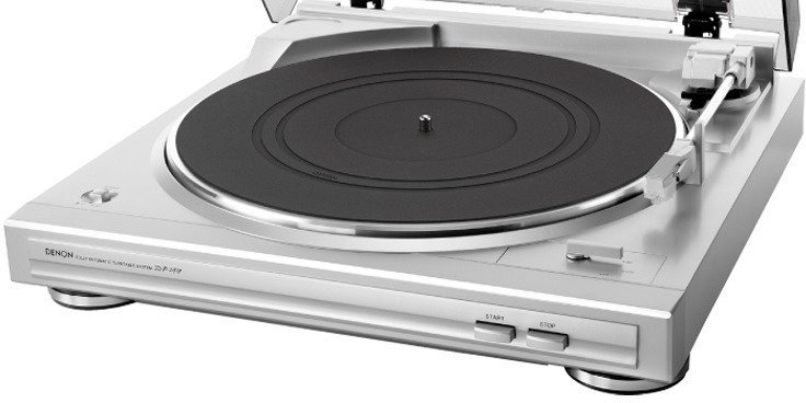 Denon DP-29F 33 1/3RPM 45RPM Srebrny