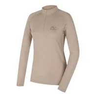 Koszulki sportowe damskie - Damski golf Husky Merow zip L Rozmiar: L / Kolor: beżowy - miniaturka - grafika 1