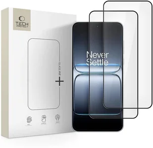 SZKŁO HARTOWANE TECH-PROTECT GLASS FIT+ 2-PACK ONEPLUS NORD 5 BLACK - Szkła hartowane na telefon - miniaturka - grafika 1