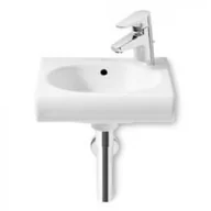 Umywalki - Roca A327249S00 MERIDIAN-N Umywalka 35x32 cm z otworem na bateri$227 po prawej stronie Supraglaze$228 - miniaturka - grafika 1