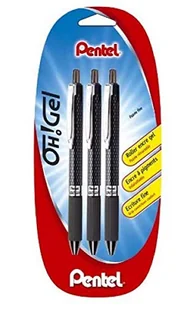 Pentel Oh Gel długopisy kulkowe, żelowe, wysuwane, czarne - Długopisy - miniaturka - grafika 1