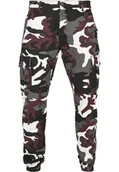 Spodnie męskie - spodnie bojówki CAMO CARGO JOGGING PANTS 2.0 winecamo-30 - miniaturka - grafika 1