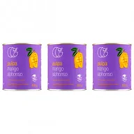 Owoce w puszkach i słoikach - Quality Food Pulpa z mango Alphonso 99,9% mango Zestaw 3 x 850 g - miniaturka - grafika 1