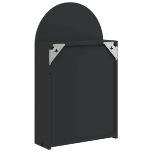 Szafka łazienkowa z lustrem i LED, łukowa, czarna, 42x13x70 cm Lumarko! - Toaletki - miniaturka - grafika 9