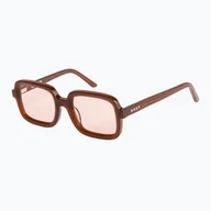 Okulary przeciwsłoneczne - Okulary przeciwsłoneczne damskie ROXY Albahia shiny root beer/pink - miniaturka - grafika 1