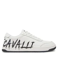 Sneakersy męskie - Sneakersy Just Cavalli 78QA3SM5 ZP397 Biały - miniaturka - grafika 1