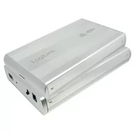 Obudowy i kieszenie na dyski twarde - Logilink Obudowa do HDD 3,5 SATA USB 3.0 srebrna AILLIO00UA0107A - miniaturka - grafika 1