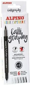 Kredki, ołówki, pastele i pisaki - Markery dwustronne do kaligrafii 6szt.Alpino Experience - miniaturka - grafika 1