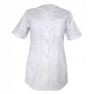 Odzież medyczna - Żakiet medyczny damski biały fartuch lekarski 48 - miniaturka - grafika 1