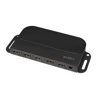 Logilink Splitter 1 do 4x HDMI 2.0b 4K z uchwytem montażowym - Adaptery i przejściówki - miniaturka - grafika 1