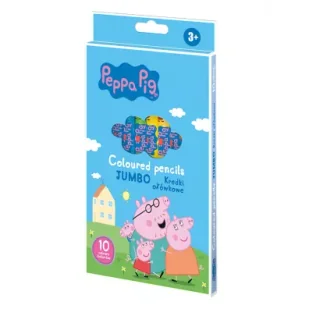 Kredki ołówkowe okrągłe Peppa Pig 10kol ASTRA - Kredki, ołówki, pastele i pisaki - miniaturka - grafika 1