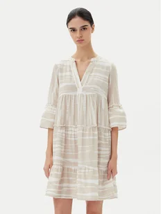 Vero Moda Sukienka letnia Dicthe 10225127 Beżowy Loose Fit - Sukienki - miniaturka - grafika 1