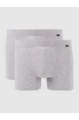 Majtki damskie - Obcisłe bokserki z detalem z logo w zestawie 2 szt. - Hanro - miniaturka - grafika 1