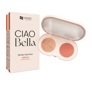 AA Wings of Color CIAO Bella mini paletka cieni do powiek 02 Neo Peach + Opal Sunset 2 x 1,2 g - Cienie do powiek AA Wings of Color CIAO Bella mini paletka cieni do powiek 02 Neo Peach + Opal Sunset 2 x 1,2 g - Cienie do powiek - miniaturka - grafika 1
