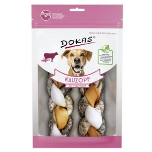 Przysmak dla psa DOKAS Warkocz wołowy z tilapią 120 g - Przysmaki dla psów - miniaturka - grafika 1