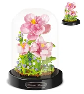 Klocki - Klocki mini HIBISKUS RÓŻA CHIŃSKA w ochronnej tubie ozdoba każdego domu 543-klocki - miniaturka - grafika 1