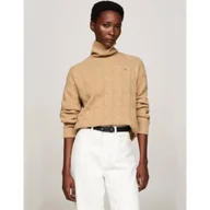 Swetry damskie - Tommy Hilfiger Wełniany sweter | Regular Fit - miniaturka - grafika 1