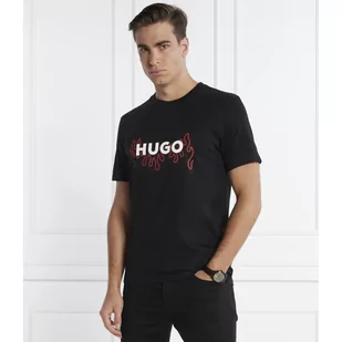 HUGO T-shirt Dulive_U241 | Regular Fit - Koszulki męskie - miniaturka - grafika 1