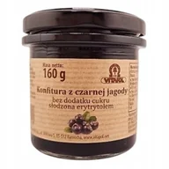 Konfitury, marmolady, powidła - Konfitura z czarnej jagody słodzona erytrytolem bez cukru 160g Vitapol - miniaturka - grafika 1