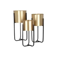 Kwietniki - Kwietnik metalowy zestaw 3 sztuki - miniaturka - grafika 1