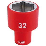 Suwmiarki i mikrometry - DRAPER 32mm vde 1/2" insul socket - miniaturka - grafika 1