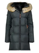 Kurtki damskie - Geographical Norway Płaszcz pikowany w kolorze ciemnoszarym - miniaturka - grafika 1