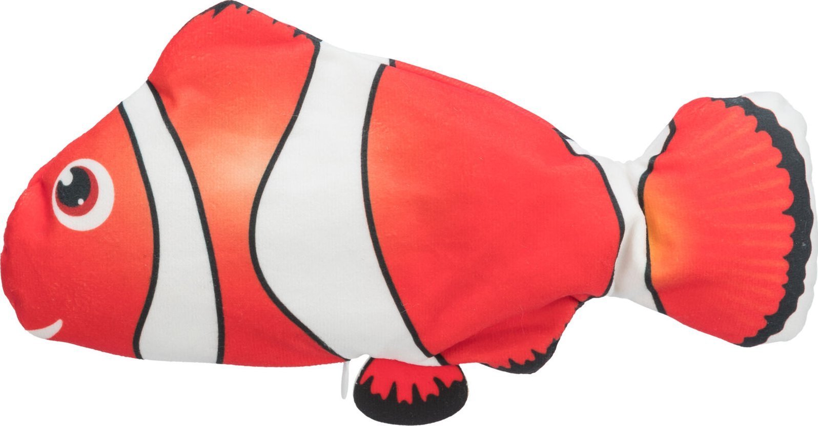 Trixie Zabawka Wriggle fish, zabawka, dla kota, biało/czerwono/czarna, 26 cm, z kocimiętką