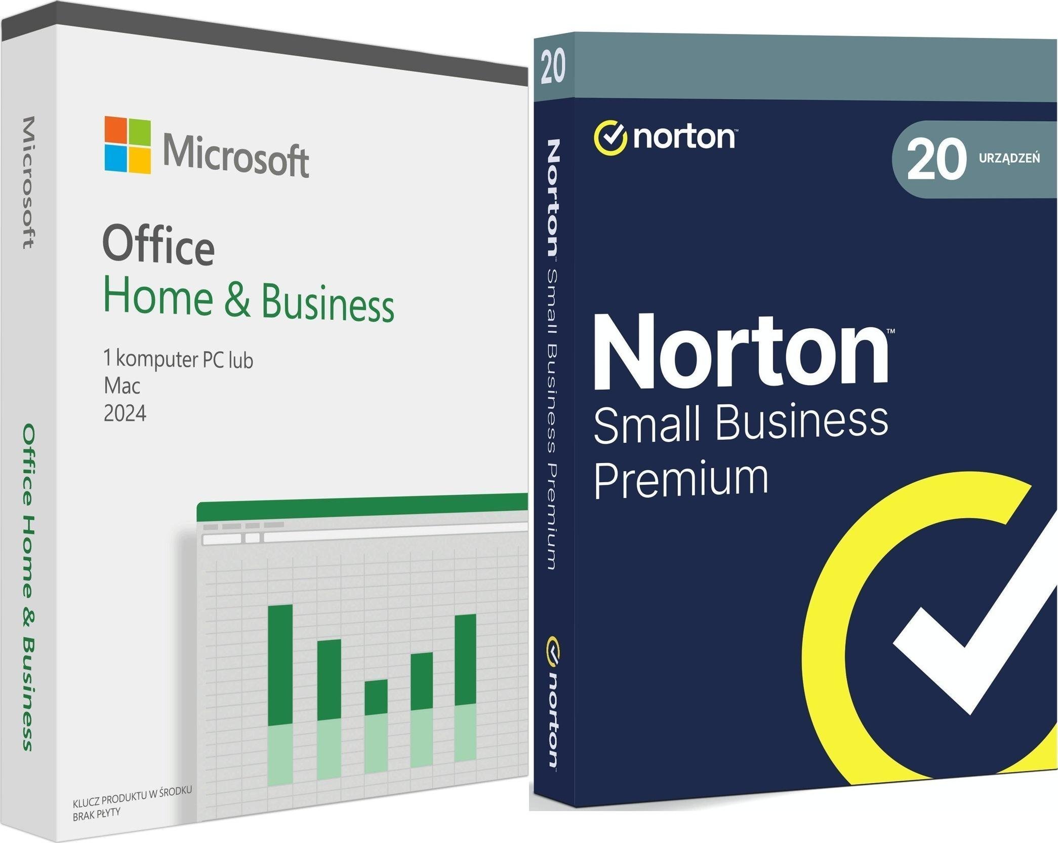 Microsoft Office Home & Business 2024 PL EP2-06675 + Small Business Premium na 20 urządzeń na 12 miesięcy 21455077