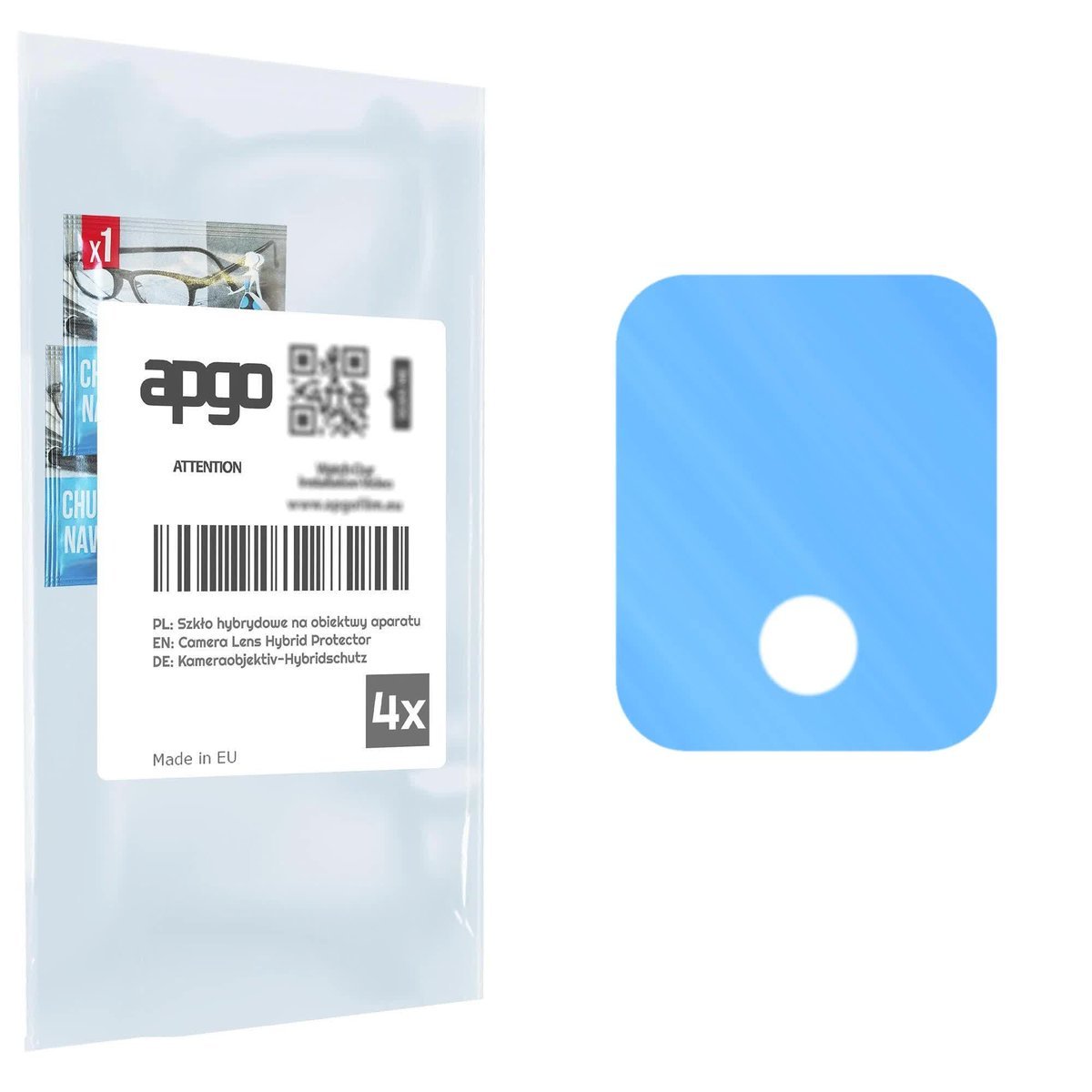 4x Szkło hybrydowe na aparat obiektyw kamerę 9H do TCL K11 - apgo hybrid Camera Lens Protector