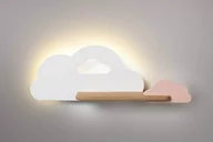 Lampy ścienne - Candellux Lampa Cloud Kinkiet Ścienny 5W Led Iq Kids Biały+Różowy 21-76717 - miniaturka - grafika 1