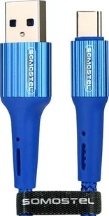 Kabel USB Somostel USB-A - USB-C 1 m Niebieski 025699 - Kable USB - miniaturka - grafika 1