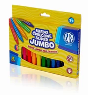 Przybory szkolne - Kredki świecowe jumbo 12 kol 14mm/100mm - miniaturka - grafika 1