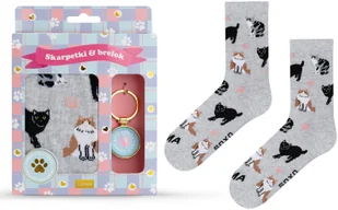 Zestaw skarpetki + brelok Kocia Mama 3540 - Skarpety termoaktywne - miniaturka - grafika 1