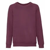 Bluzy dla dziewczynek - Bluza Dziecięca Raglan Sweat Burgundowy r. 7-8(128) - miniaturka - grafika 1