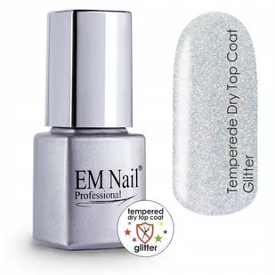 Glitter Em nail professional Tempered Dry Top Coat hartowany - Żele do paznokci - miniaturka - grafika 1