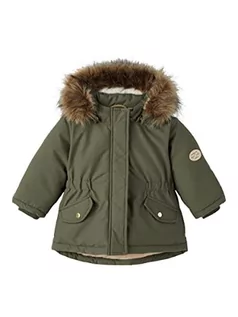 Kurtki i płaszcze dla dziewczynek - NAME IT Girl's NMFMACE Parka Jacket PB FO kurtka, oliwkowa noc 110, olive night, 110 cm - grafika 1