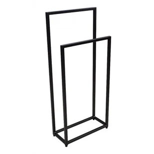 Czarny industrialny stojak na ręczniki 45 cm S7-N27 - Wieszaki łazienkowe Czarny industrialny stojak na ręczniki 45 cm S7-N27 - Wieszaki łazienkowe - miniaturka - grafika 1