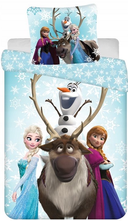 Pościel Frozen 2 Kraina Lodu Elsa Anna 160x200 Bawełniana Dla Dziecka