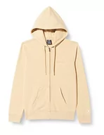Bluzy męskie - Champion Męska bluza z kapturem Legacy American Classics Heavy Power blend Terry małe logo na zamek błyskawiczny bluza z kapturem, ciemnobrązowa, S - miniaturka - grafika 1