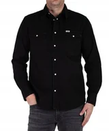 Koszule męskie - Koszula Wrangler WESTERN SHIRT 112362906 Rinse Black L - miniaturka - grafika 1