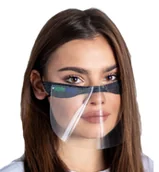 Przyłbice ochronne - Inny MINI SHIELD MP/002/C1/CZARNY/F902 WORKMASK Mini przyłbica uniwersalna 2szt - miniaturka - grafika 1