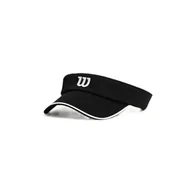 Czapki damskie - Damska czapka z daszkiem Wilson Classic Visor Black - miniaturka - grafika 1