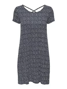 ONLY Onlbera Back Lace Up S/S Dress Jrs Noos Sukienka Kobiety, Night Sky/Aop:lana Grafic, S - Sukienki - miniaturka - grafika 1